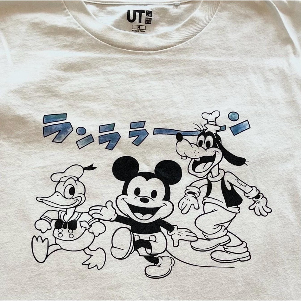 Disney Kawaii Uniqlo Limited Edition Japanese Manga Fujio Productions Mickey MED